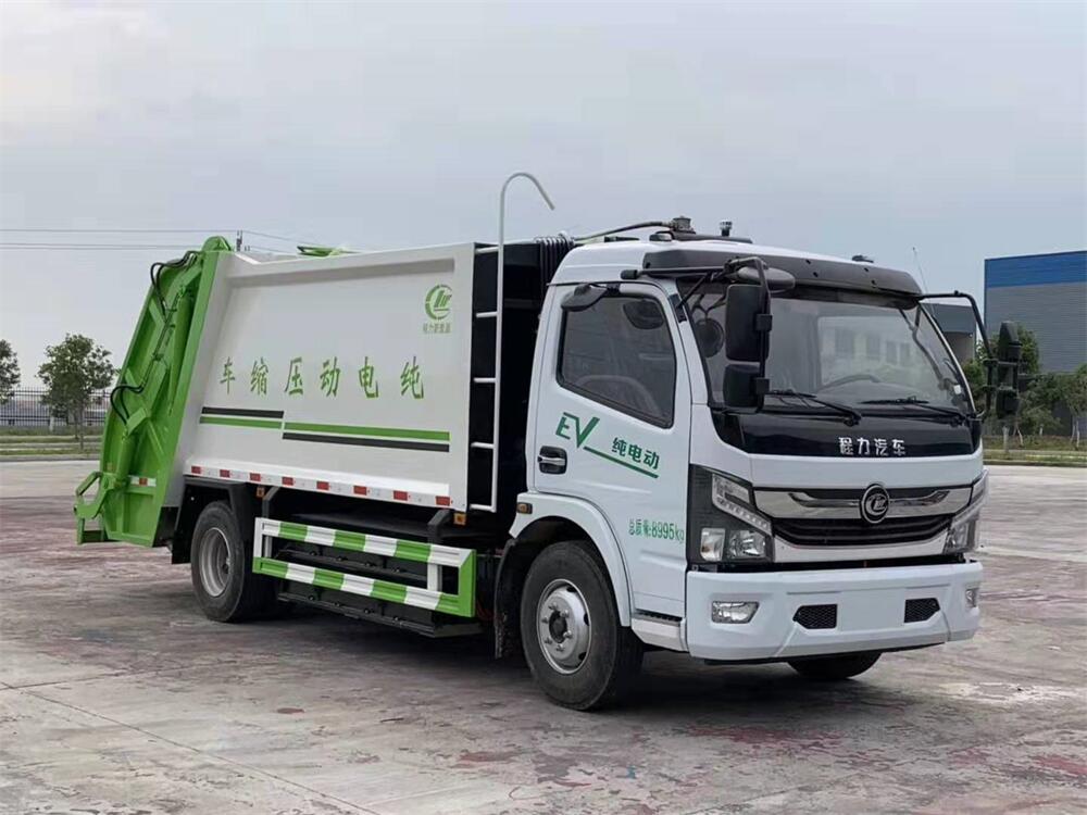 9方壓縮垃圾車-新能源純電動?xùn)|風(fēng)9方壓縮式垃圾車廠家價格