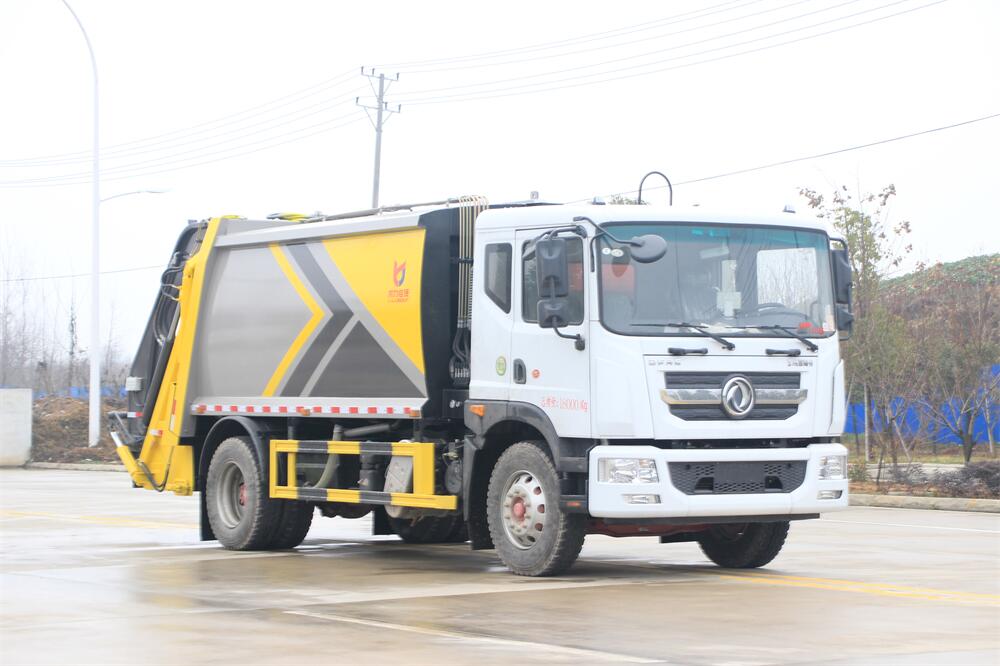 12方壓縮垃圾車-東風(fēng)D9多利卡國六12方壓縮式垃圾車廠家價格