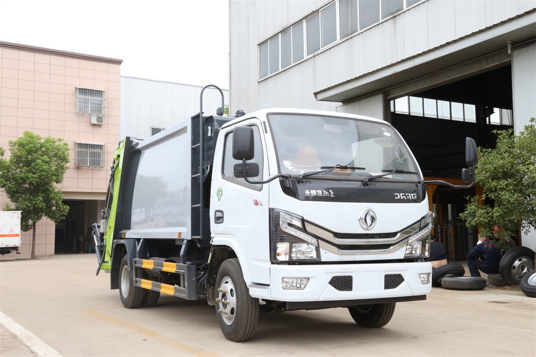 6方壓縮垃圾車-東風多利卡國六6方壓縮式垃圾車廠家價格